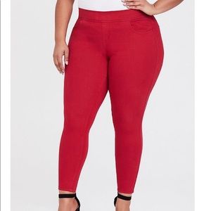 Torrid Stretch Lean Jean- Red, Size 2R
